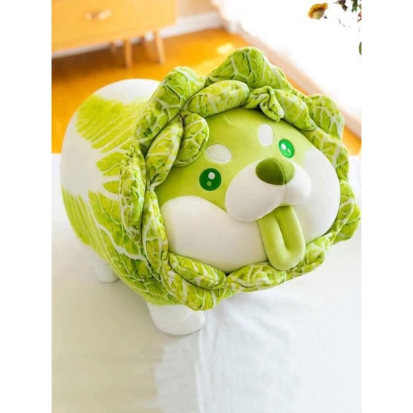 Chó bắp cải xanh nhồi bông 26cm