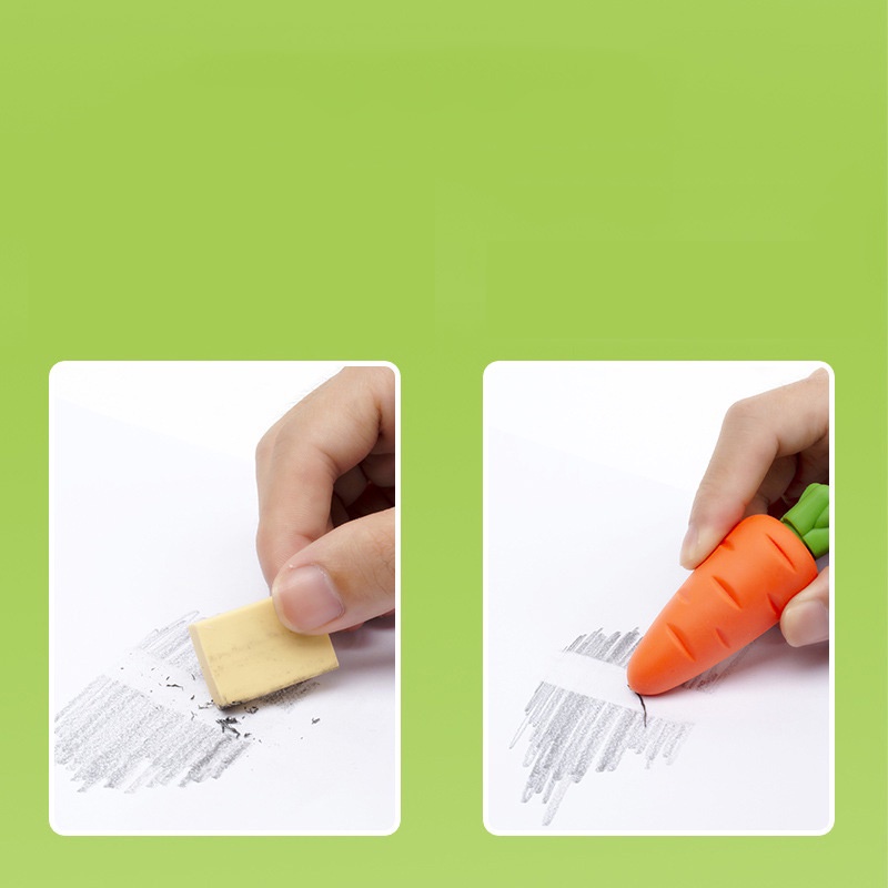 Gôm Tẩy Hình Cà Rốt Dễ Thương Sáng Tạo