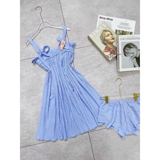 Đầm Ngủ Lụa Tơ Gân
