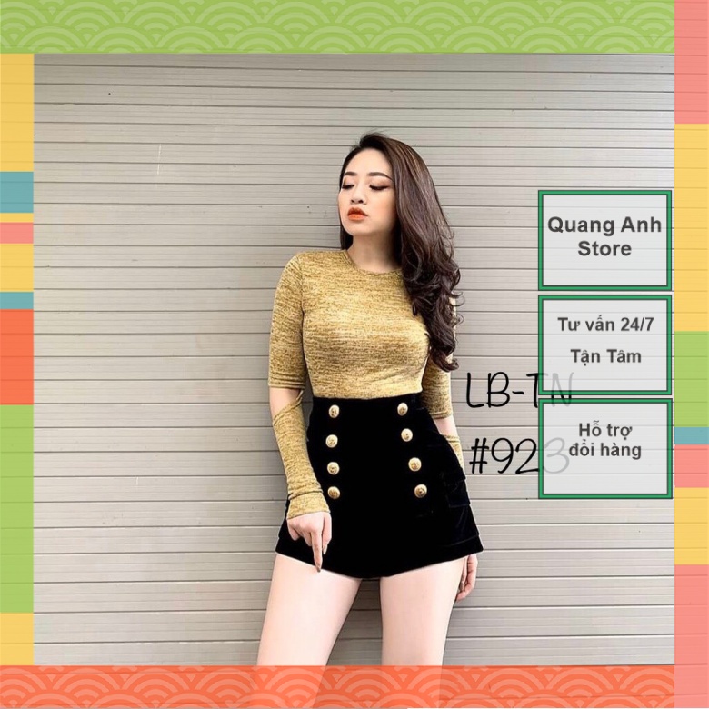 Quần Short Nhung Khuy Mã 533_Xưởng May Quang Anh