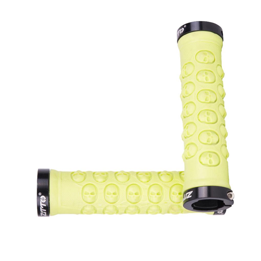 1 Cặp Vỏ Bọc Tay Lái Xe Đạp Leo Núi Bằng Hợp Kim Nhôm &amp; Cao Su Mềm Chống Trượt