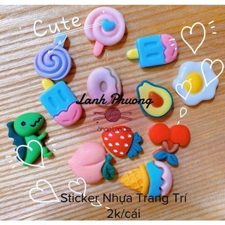 Phụ Kiện Sticker nhựa trang trí mẫu siêu cute