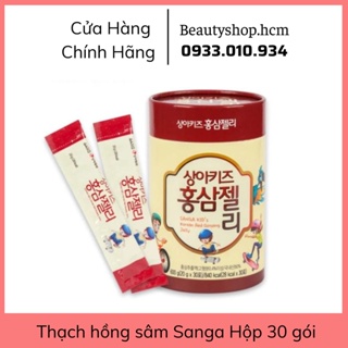 Thạch hồng sâm baby SANGA Hàn Quốc Hộp 30 gói