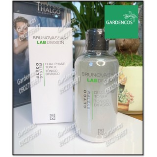 Toner Làm Sạch Sâu, Tẩy Da Chết Hóa Học Giảm Sừng Glyco System Brunovassari Dual Phase Toner 200ml - Gardencos