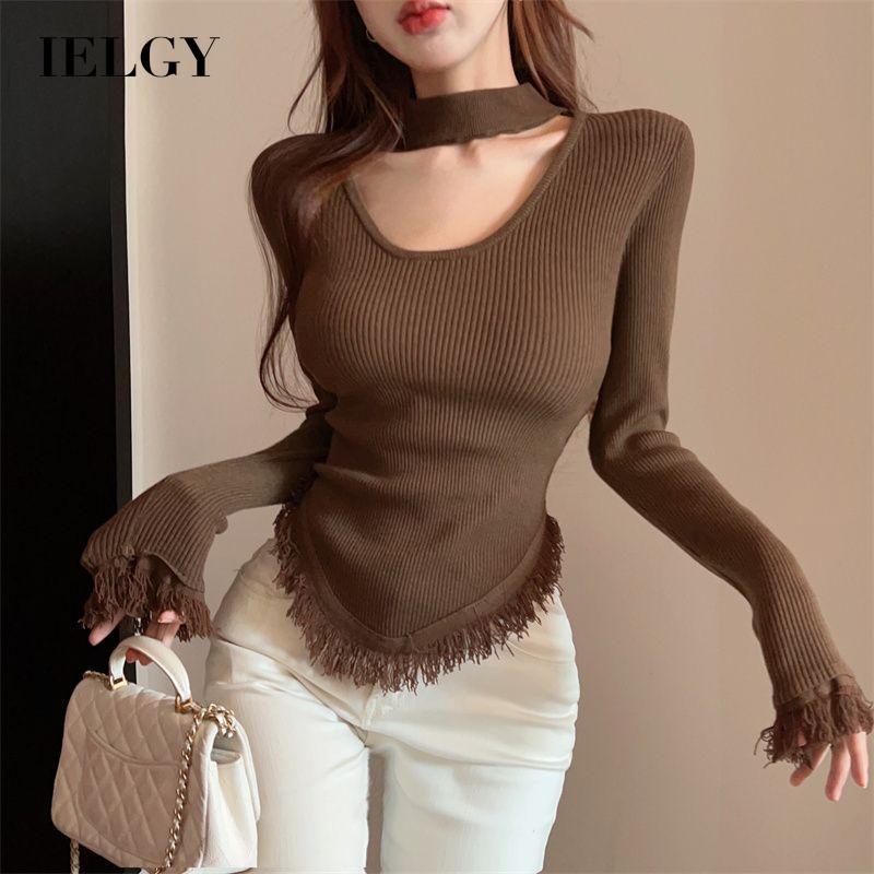 Áo Kiểu Tay Dài Cổ Chữ v Thời Trang Quyến Rũ Cho Nữ