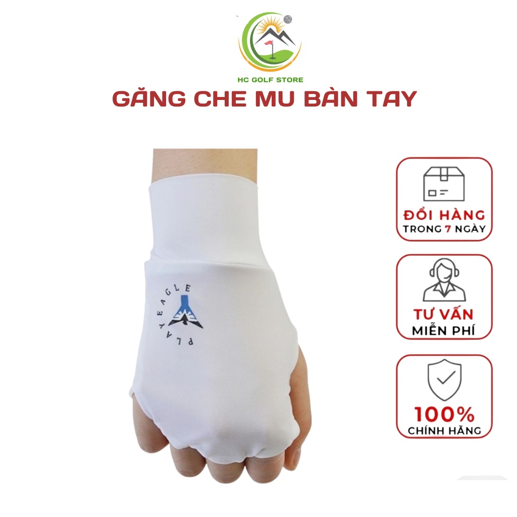 Găng che mu bàn tay PLAY EAGLE bao tay chống nắng găng tay golf chống UV - HC GOLF