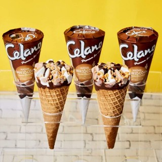 (HỎA TỐC) KEM ỐC QUẾ CELANO CLASSIC SOCOLA / DÂU / VANI
