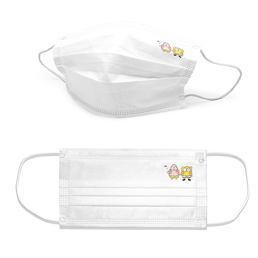 Khẩu Trang Ba Lớp Họa Tiết Hoạt Hình One piece Dễ Thương Dùng Một Lần