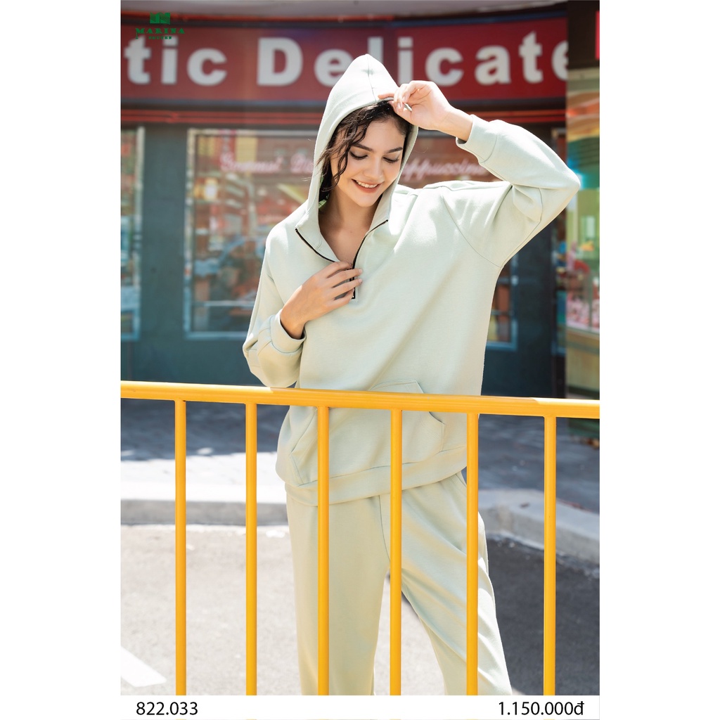 Bộ Đồ Thu Đông Nữ MARINA NGUYỄN Thiết Kế Dài Tay, Kiểu Dáng Trẻ Trung, Chất Liệu Cotton Mềm Mịn - 822033