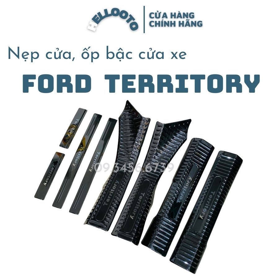 Ốp bậc cửa xe, nẹp cửa xe Ford Territory 2022 2023 mẫu titan cao cấp - Hellooto shop