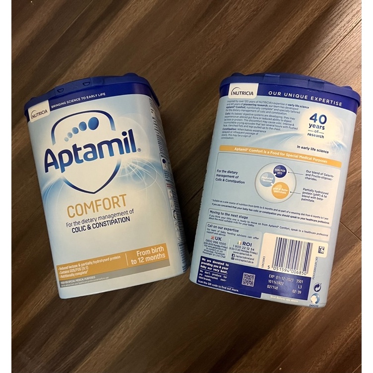 Sữa Aptamil Comfort Baby Milk Formula đặc trị tiêu hoá kém 0-12m 800g date 2023!