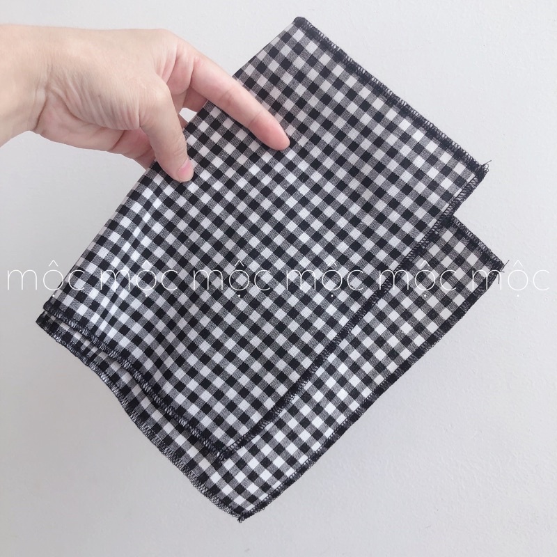 Khăn rằn caro cho bé  phụ kiện đi kèm đồ bà ba siêu cưng cho bé