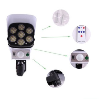 Đèn led Năng Lượng Mặt Trời giả camera chống trộm EB07 SolaZ không tốn điện, tự động chiếu sáng ban đêm