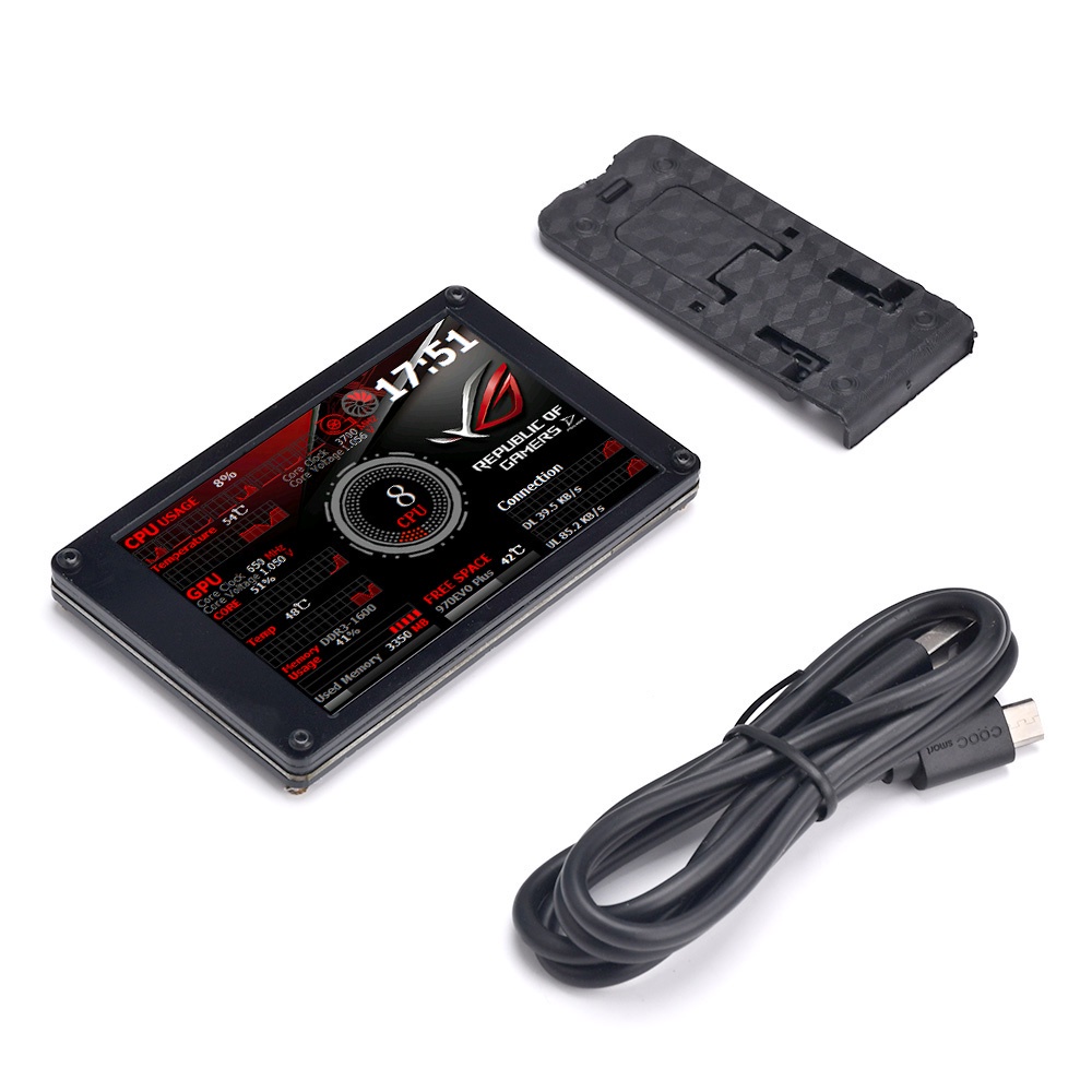 Màn hình hiển thị ZIQQUCU LCD 3.5 inch IPS USB AIDA64 mini 360° Pi ITX PC dành cho phòng khách nhà cửa