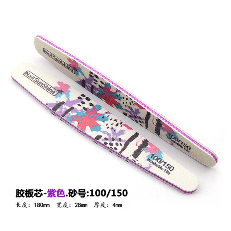 Giấy Nhám Đánh Bóng Móng Tay Màu Trắng Sữa Chống Nước In Hoa Phong Cách Hàn Quốc