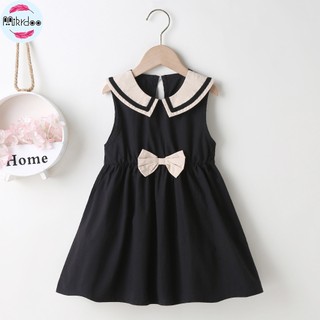 Đầm xoè MIKRDOO công chúa cổ Peter Pan thời trang dành cho bé gái 2-7 tuổi