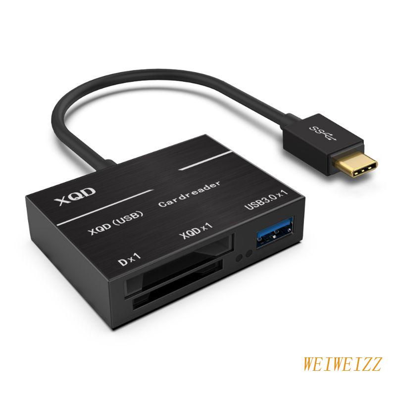Đầu Đọc Thẻ Nhớ Weizz Type-C Sang XQD / SD Cổng Usb 3.0 Cho Máy Ảnh Sony G Series Lexar XQD