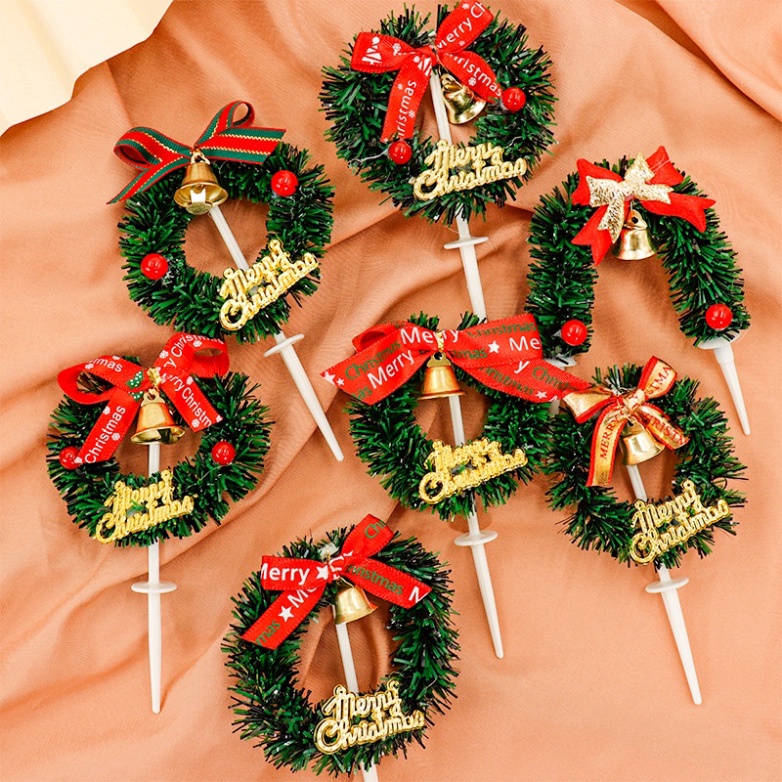 ❤️NEW NOEL❤️trang trí bánh kem  [FREESHIP❤️] combo 10 chiếc cắm bánh kem noel đẹp