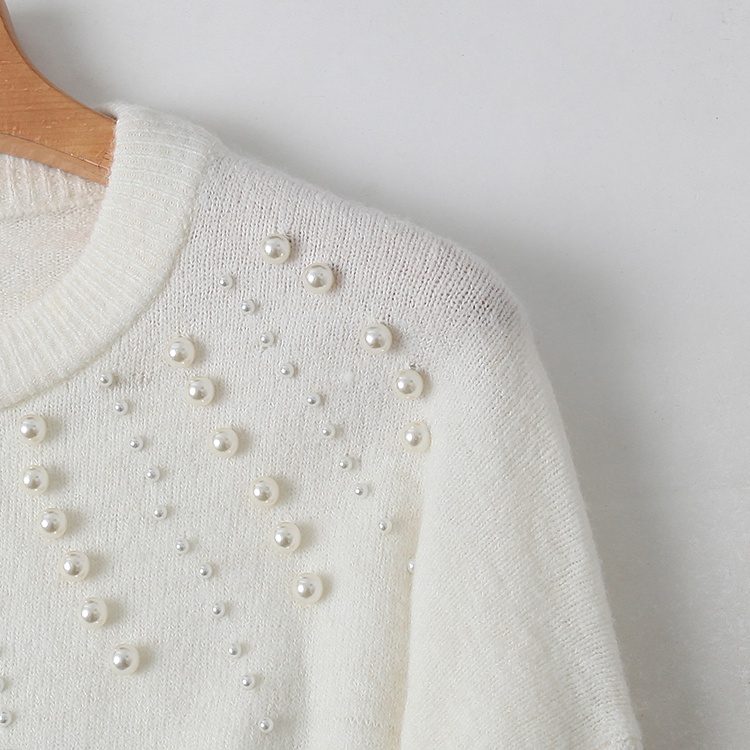 CÓ SẴN Áo len móc đính hạt HM