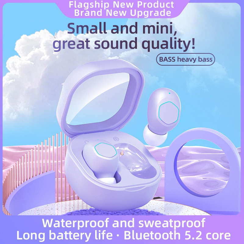 Tai Nghe Không Dây M21 Bluetooth 5.2 Chống Tiếng Ồn Kèm Mic Dùng Để Chơi Game Trên Điện Thoại Iphone Android