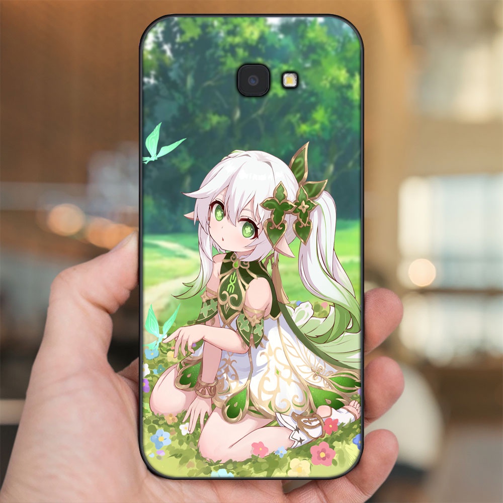 Ốp lưng Samsung J4 Plus viền đen in hình Nahida Genshin Impact