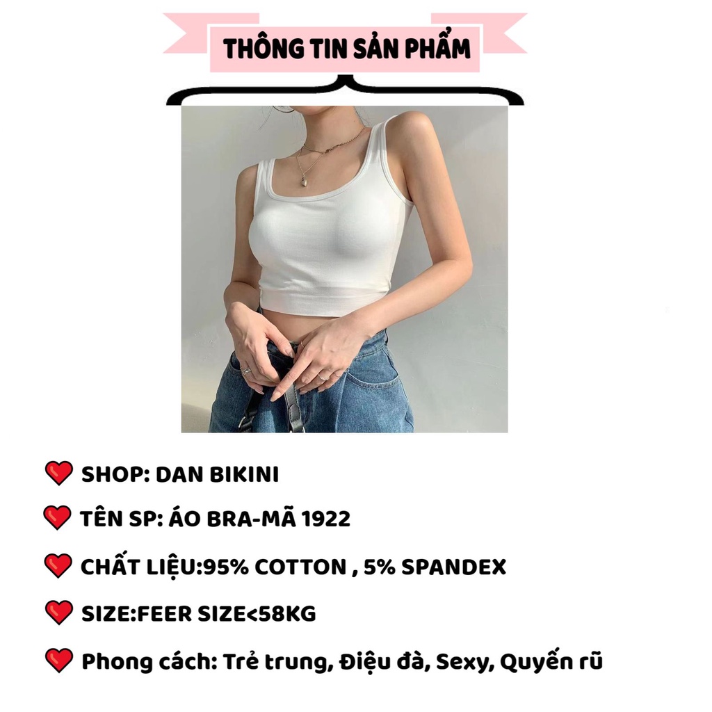 Áo Bra Nữ Thun Mềm Dáng Lửng Sẵn Đệm Ngực Siêu Hot phanngoc05 1922 | BigBuy360 - bigbuy360.vn