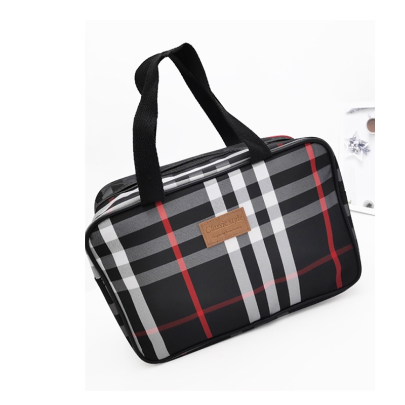 Túi Đựng Mỹ Phẩm Hình Vuông Chất Liệu nylon Chống Thấm Nước Phong Cách Hàn Quốc