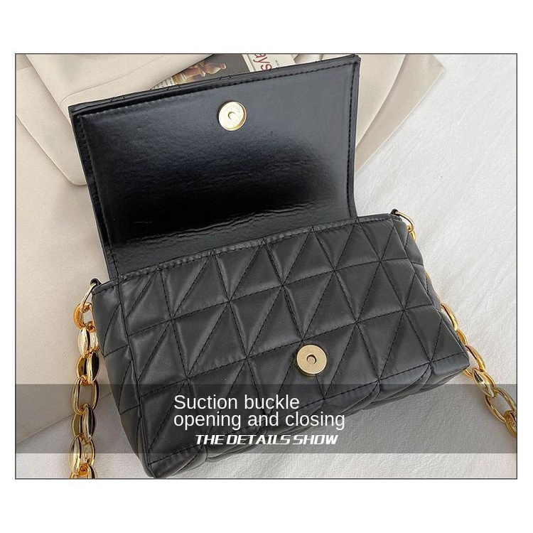 Túi Đeo Chéo Hình Vuông Nhỏ Có Khóa Kéo Phong Cách Âu Mỹ Thời Trang Cho Nữ