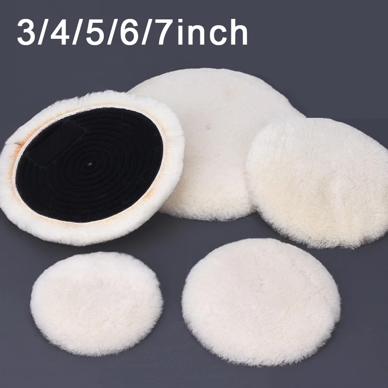 Đĩa Len Tự Dính Đánh Bóng Xe Hơi 3 / 4 / 5 / 6 / 7 Inches