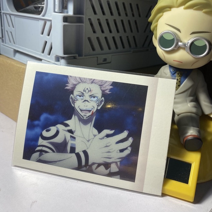 Thẻ, card giấy pola nhân vật Sukuna anime Jujutsu Kaisen