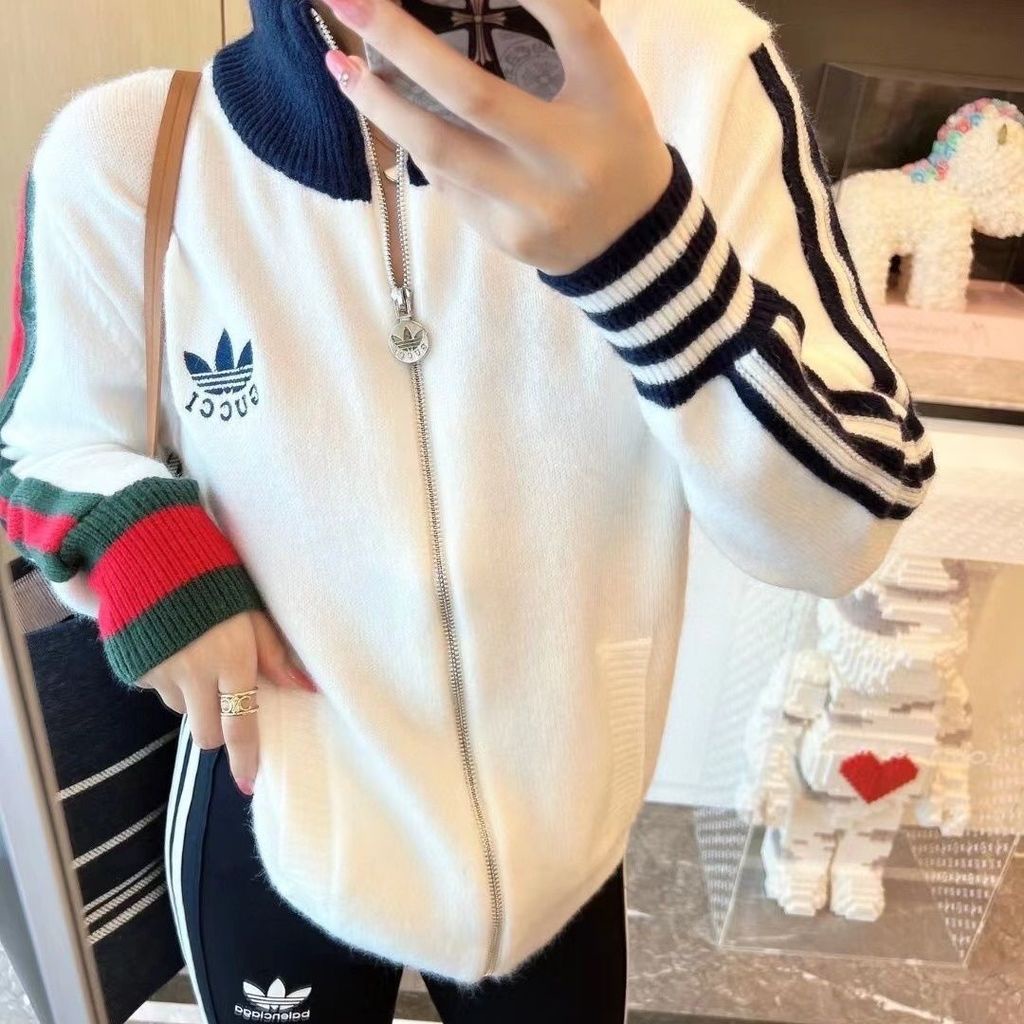 Hàng Có Sẵn!Gucc!Áo Khoác Cardigan Dệt Kim Giữ Ấm Thiết Kế Mới Thời Trang Dành Cho Cặp Đô