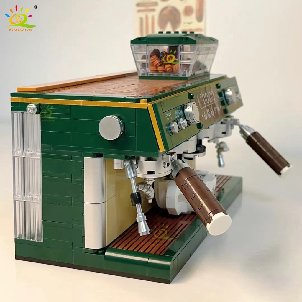 Mô Hình Máy Pha Cà Phê mini Phong Cách retro Sáng Tạo Không Thể Ăn Được Với Lắp Ráp