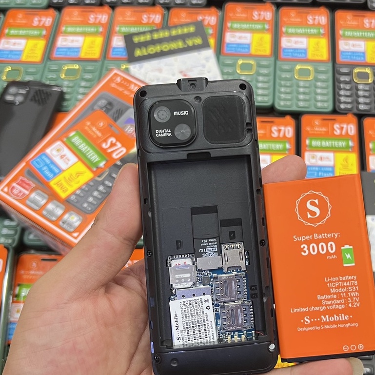 ⚡️ Điện Thoại S-Mobile S70 4 Sim - Bảo Hành 12 Tháng