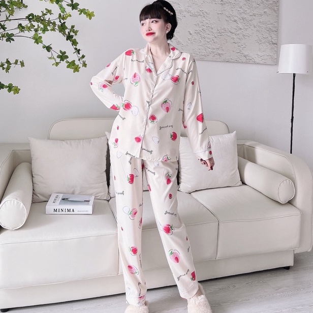 Đồ bộ bigsize 50-100kg đồ bộ tay dài mặc nhà cho nữ
