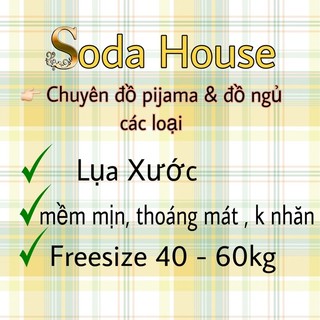 Pijama cổ sen Lụa Xước