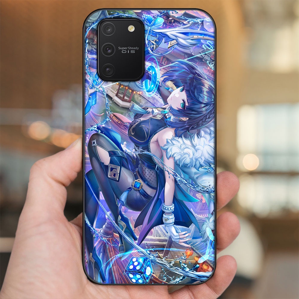 Ốp lưng Samsung S10 Lite viền đen in hình Yelan Genshin Impact