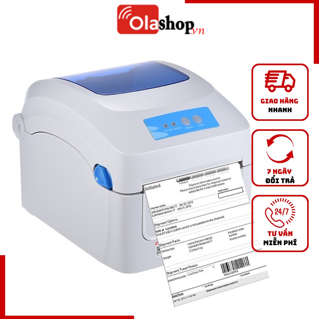 Máy in nhiệt máy in đơn hàng tem nhãn có bluetooth