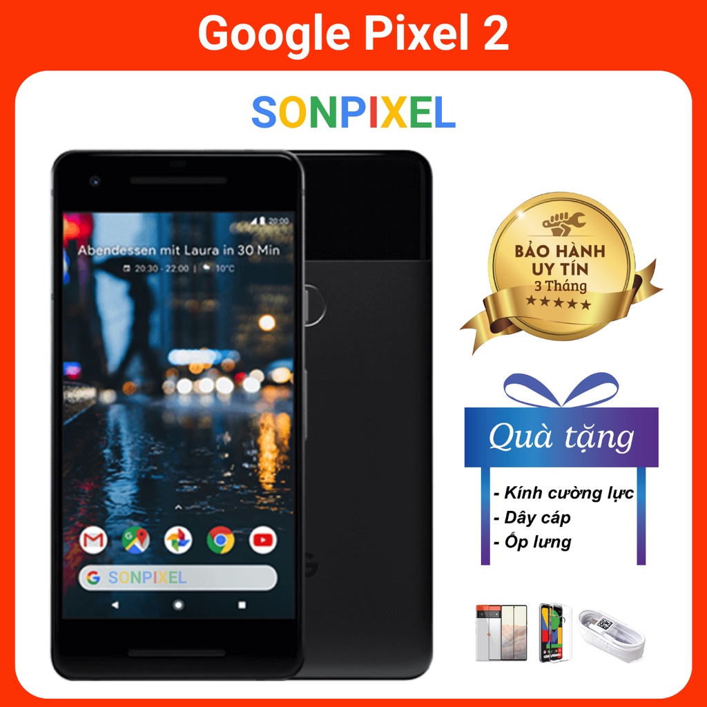 Điện Thoại GG Google Pixel 2 SnapDragon 835 4GB/64Gb Likenew Chơi Game Tốt Chính Hãng Cũ Giá Rẻ. Sơn Pixel