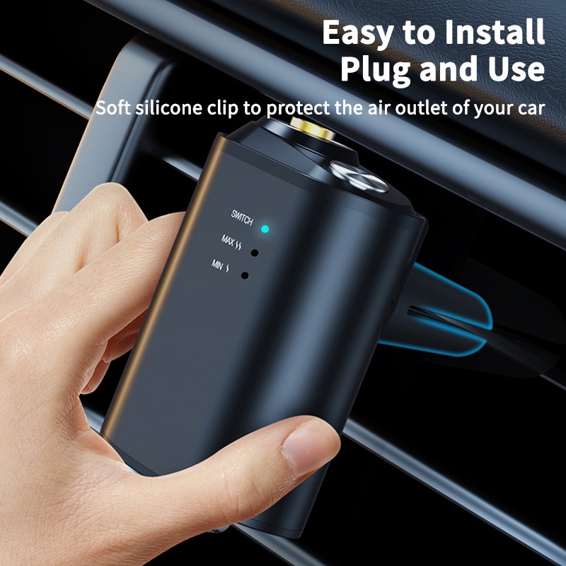 Máy Khuếch Tán Tinh Dầu Khuếch Tán Hương Thơm Thông Minh Không Dây Sạc USB Cho Xe Hơi