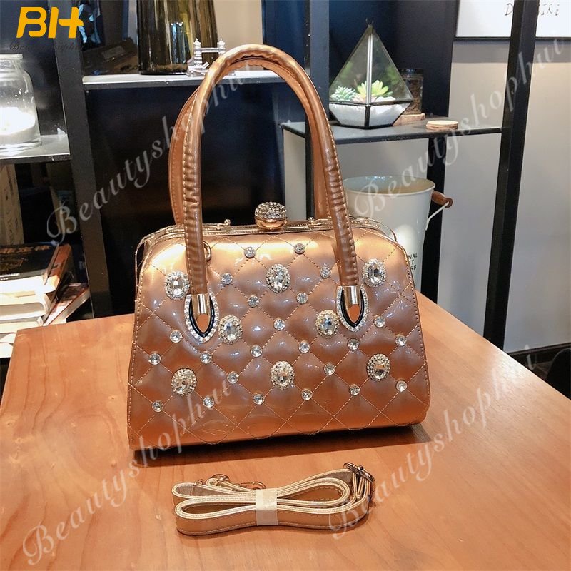 Túi Xách Đính Đá Kim Cương Sức Chứa Lớn Đa Năng Thời Trang Cho Nữ