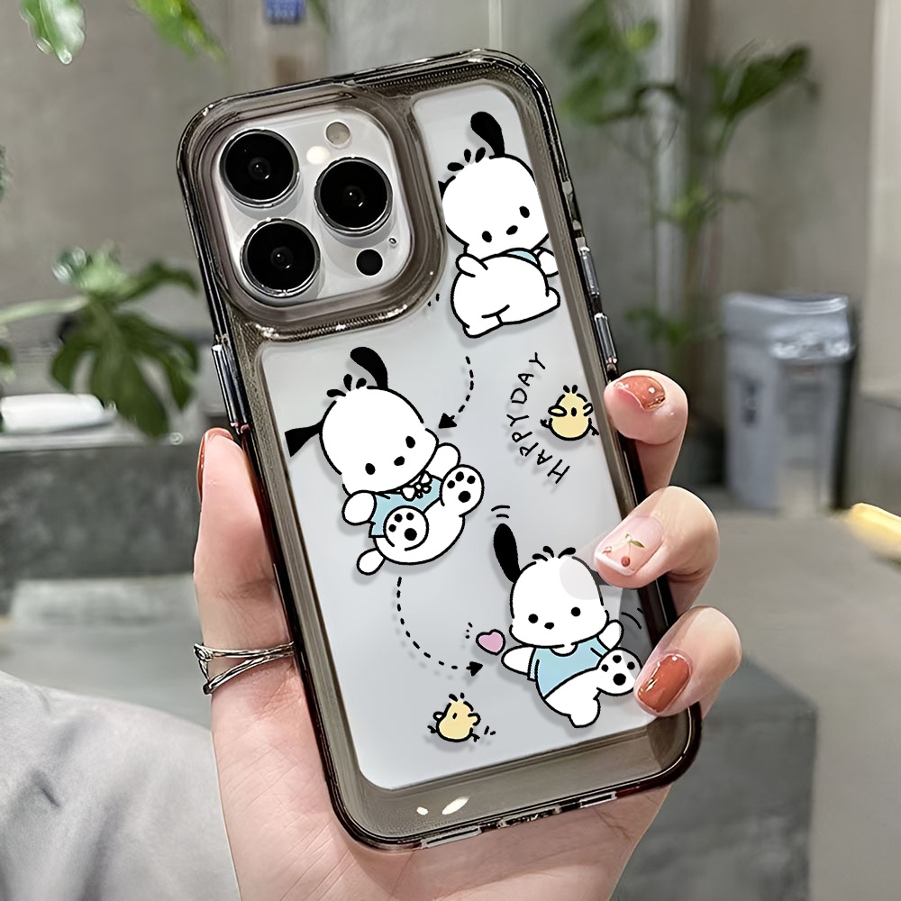 Ốp Điện Thoại Trong Suốt In Hình Pochacco Cho iphone 14 Pro Max 13 11 12 7Plus X XR XS Max 8 7