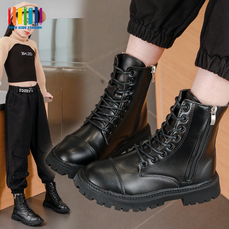 Giày boot cho bé gái  giày boot martin nữ  boot thấp Size 27-37