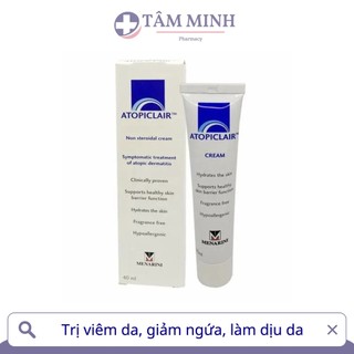 ATOPICLAIR CREAM 40ML / LOTION 120ML DƯỠNG ẨM, GIẢM NGỨA, KHÔ RÁT CHÍNH HÃNG Ý