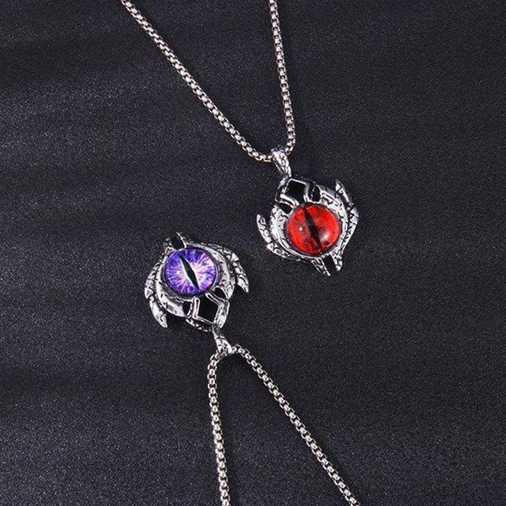 Vòng cổ Mặt Hình Đầu Lâu Phong Cách Punk Đơn Giản Cho Nam