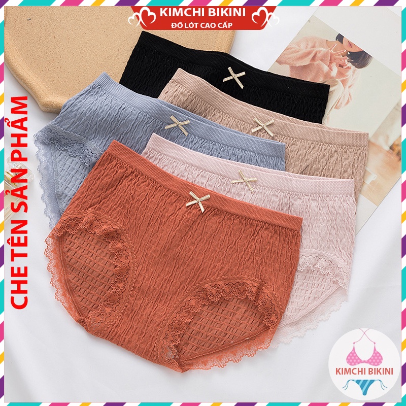Set 5 quần lót nữ vải mềm nhiều mẫu KIMCHIBIKINI Combo 5 quần nót cotton nữ chống viêm chị em tha hồ chọn QL005