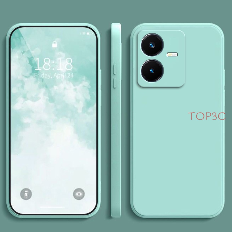 Ốp Điện Thoại Màu Trơn Cho Vivo Y22 Y22S Y20 Y20S Y12S U10 Y15S Y01 Y11 Y12 Y17 Y15 Y02S Y21S Y21 Y33S T1X Y16 YT