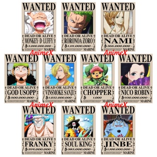 SIÊU RẺ) Combo 10 Tờ Poster Lệnh Truy Nã One Piece Wanted Anime Onepiece Có  Sẵn Keo Tranh Ảnh Dán Tường Bóc Dán AnimeX | Shopee Việt Nam