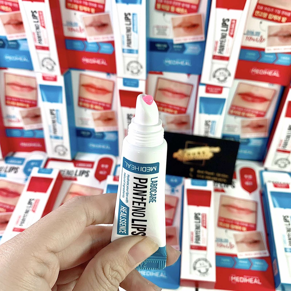 Son Dưỡng Giảm Thâm Môi Mediheal Labocare Pantenolips Đỏ Healbalm 10ml - Date T12/2023