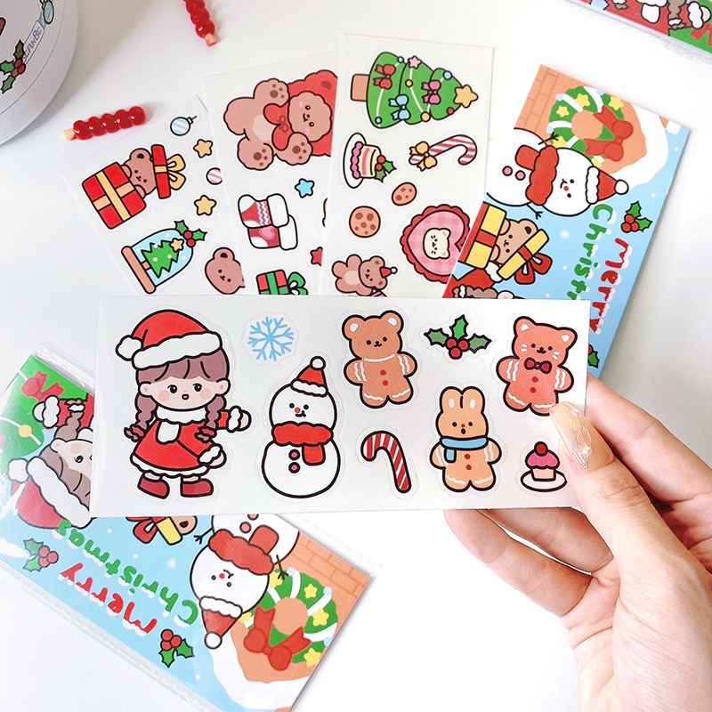 Sticker Giáng Sinh set 4 tấm
