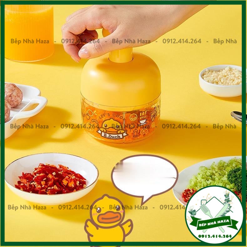Dụng Cụ Xay Tỏi, Máy Nghiền Tỏi vịt vàng Gia Dụng hỗ trợ nấu ăn cho nhà bếp [Bếp nhà Haza]